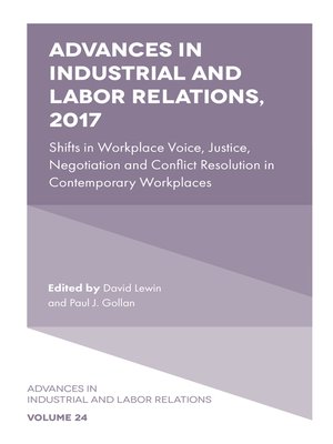 cover image of Advances in Industrial and Labor Relations, Volume 24